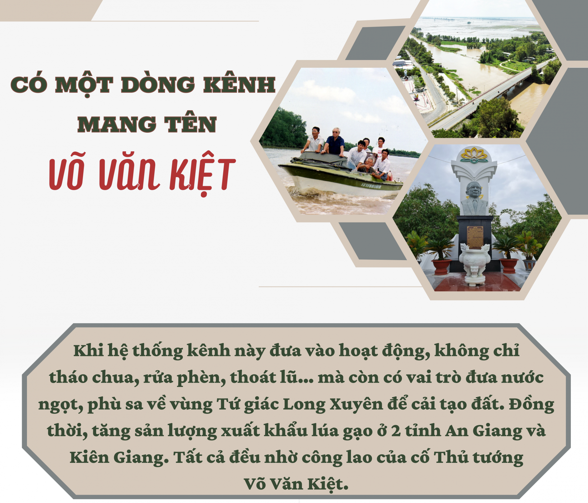 Có một dòng kênh mang tên Võ Văn Kiệt